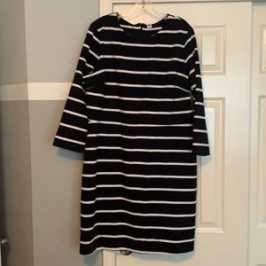 Black & White Ponte Dress (size: XXL Tall)